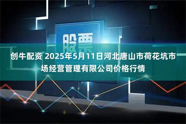 创牛配资 2025年5月11日河北唐山市荷花坑市场经营管理有限公司价格行情