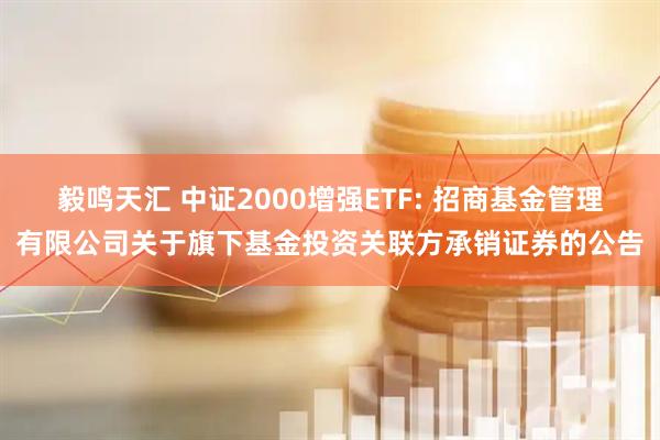 毅鸣天汇 中证2000增强ETF: 招商基金管理有限公司关于旗下基金投资关联方承销证券的公告